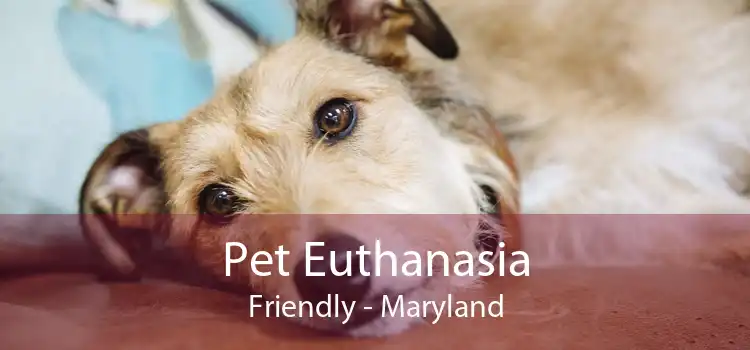 Pet Euthanasia Friendly - Maryland
